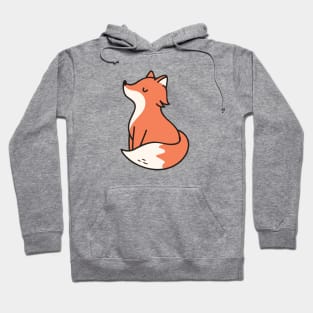 Cute Baby Fox Doodle Drawing Hoodie